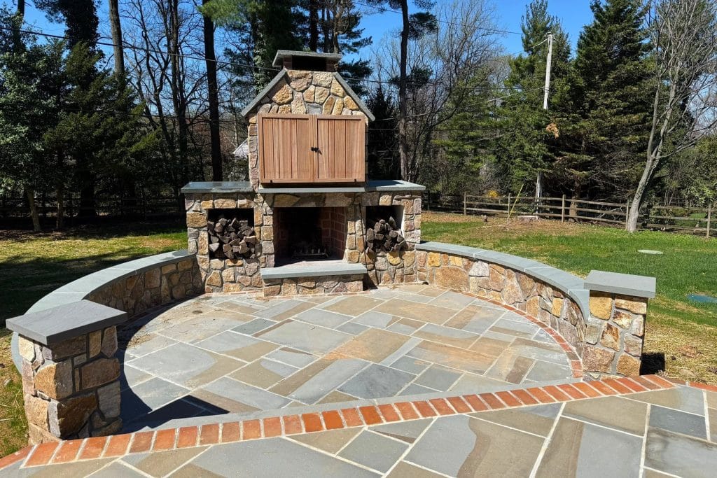 Fireplace by JHL Landscaping